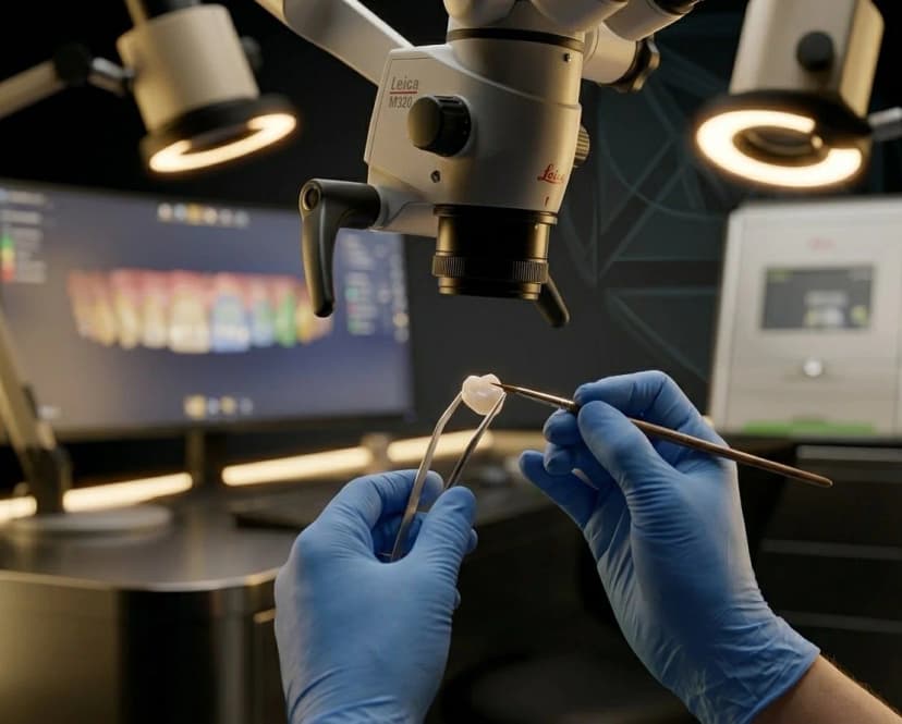 Simplex Lab — ręczne wykończenie pod mikroskopem | pracownia protetyczna Warszawa